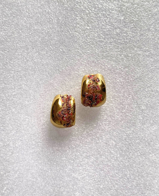 Crispy earrings - RED SQUARE