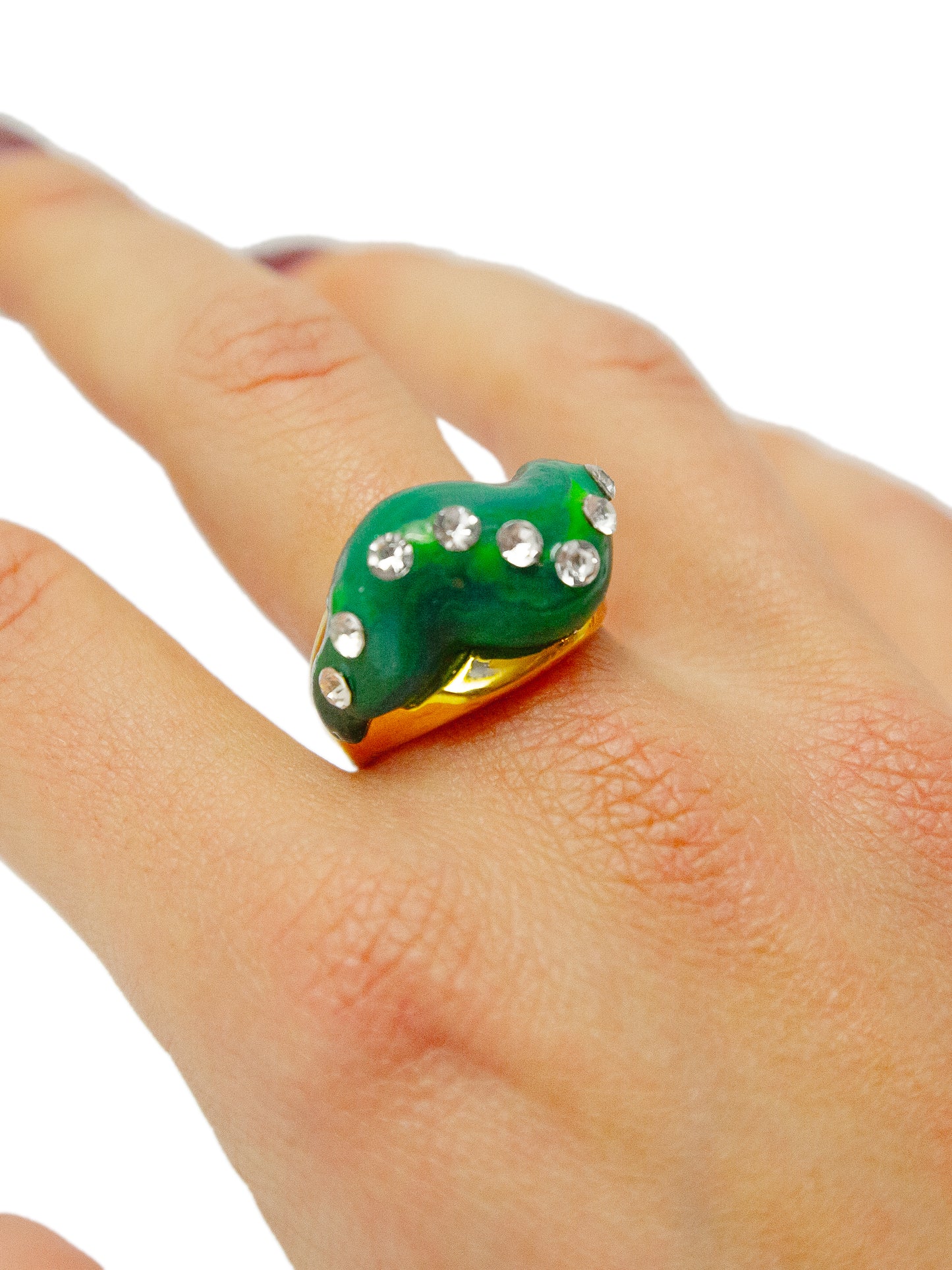 Mostro ring - Verde Brillante