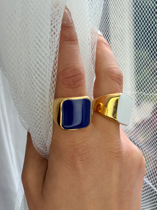 Chunky ring - BLU
