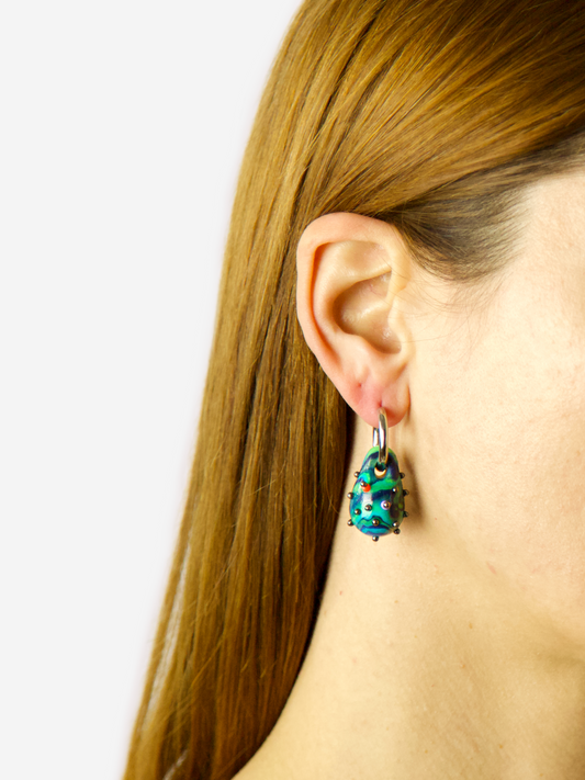 Orecchino Drop Earth - Argento