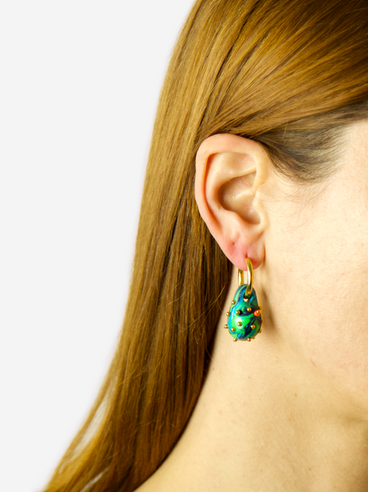 Orecchino Drop Earth - Oro