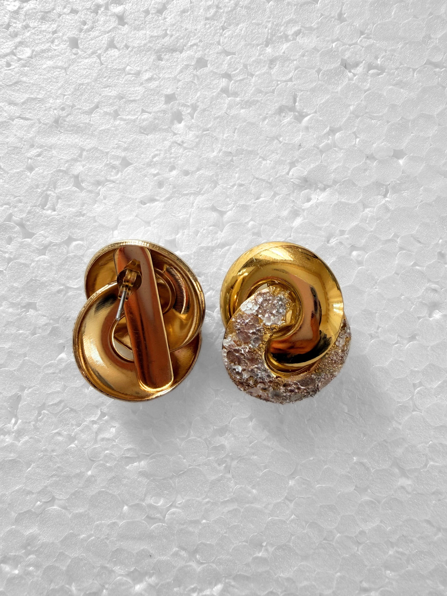 Crispy earrings - WHITE DOUBLE