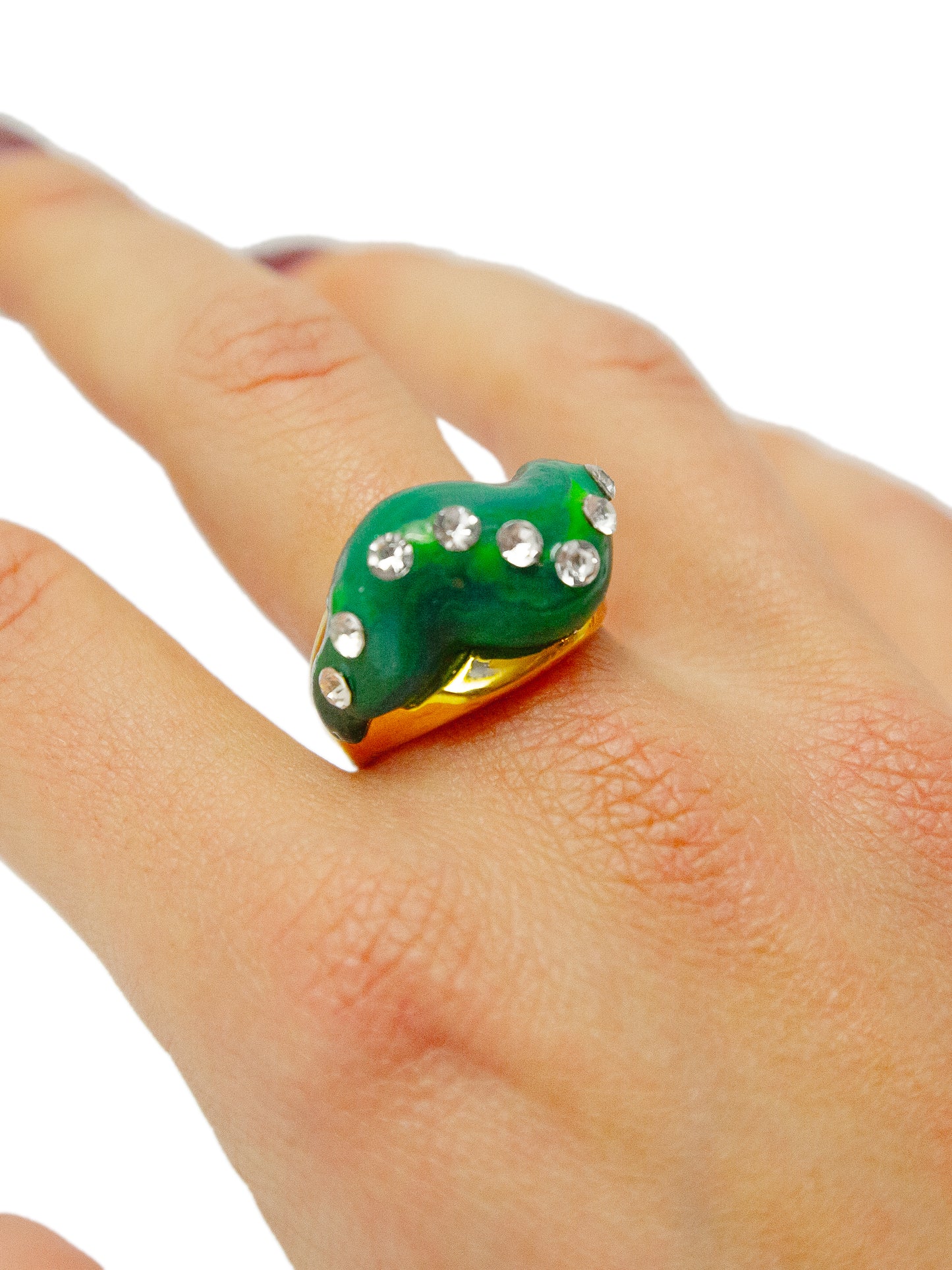 Mostro ring - Verde Brillante