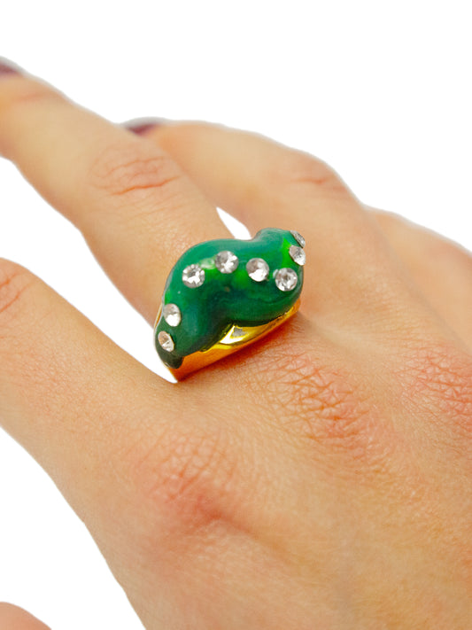 Mostro ring - Verde Brillante