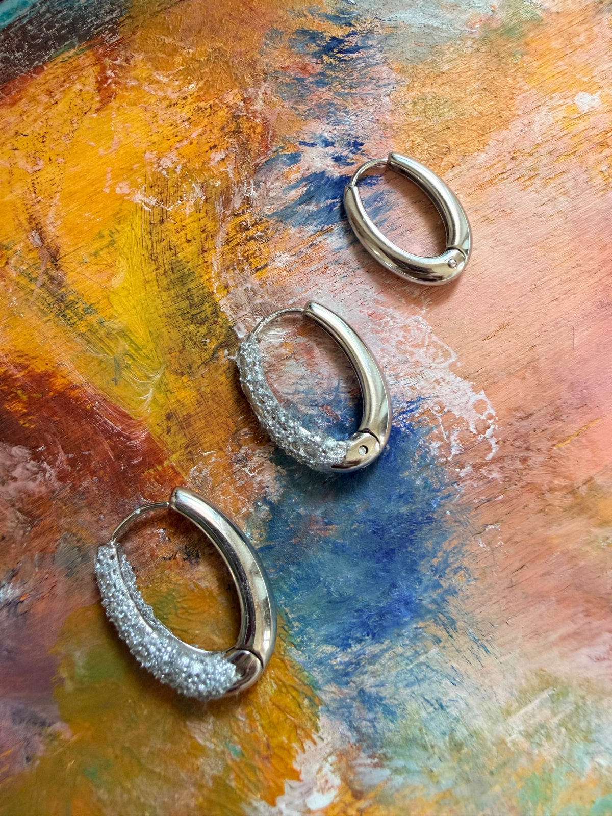 Ovalini orecchini - SILVER
