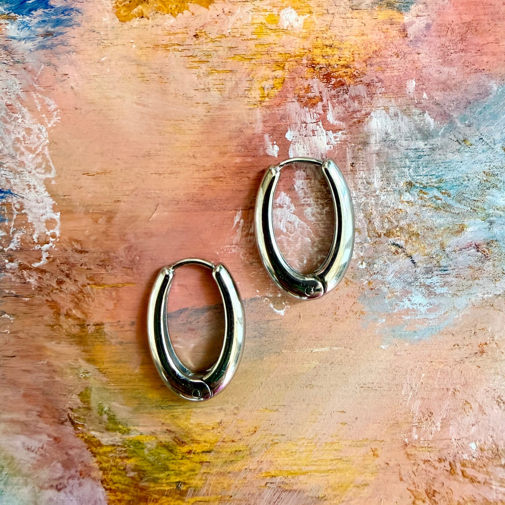 Ovalini orecchini - SILVER