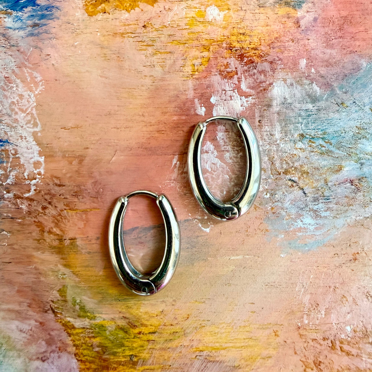 Ovalini orecchini - SILVER