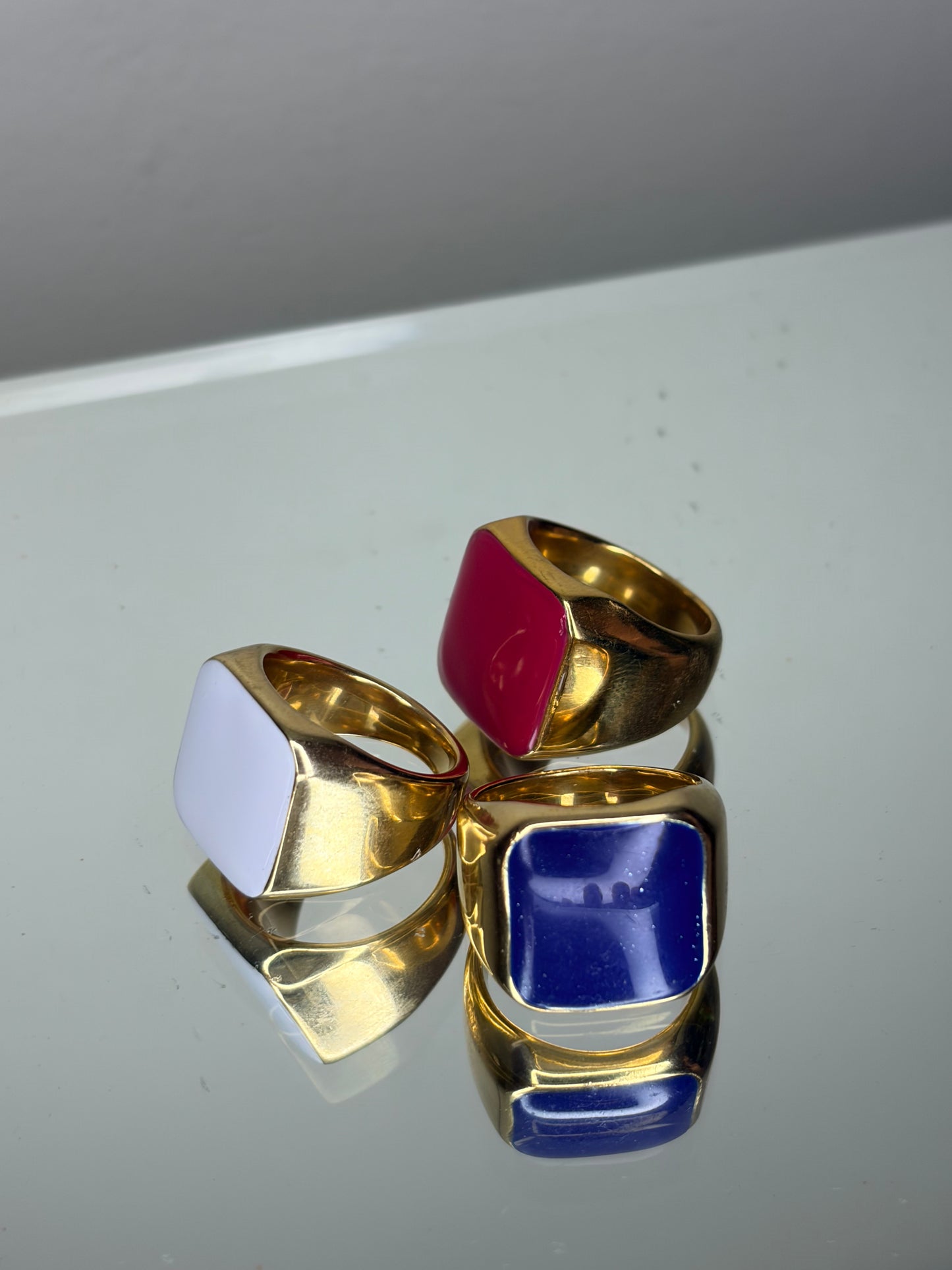 Chunky ring - MAGENTA