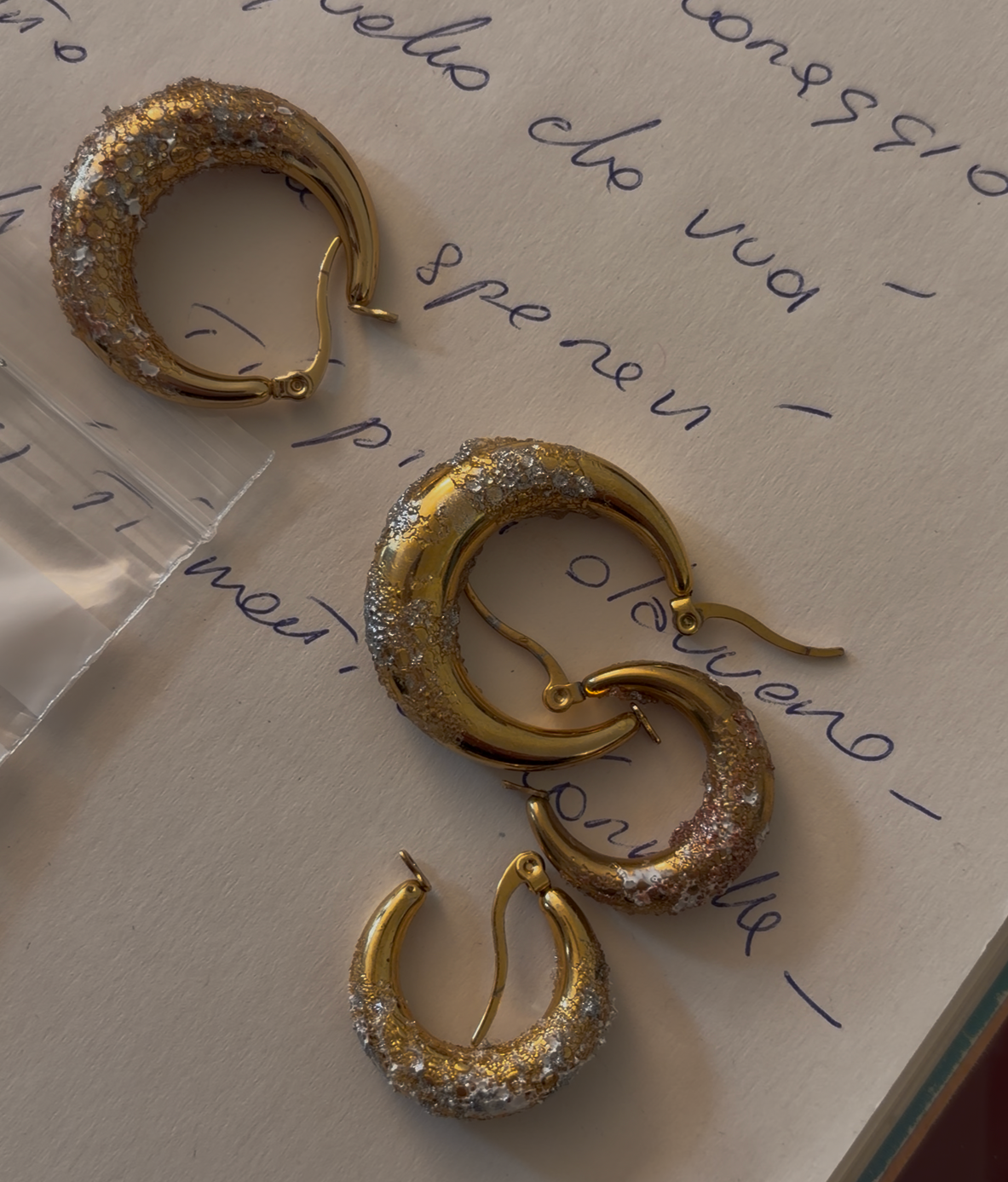 Crispy earrings - Baby Mezzaluna