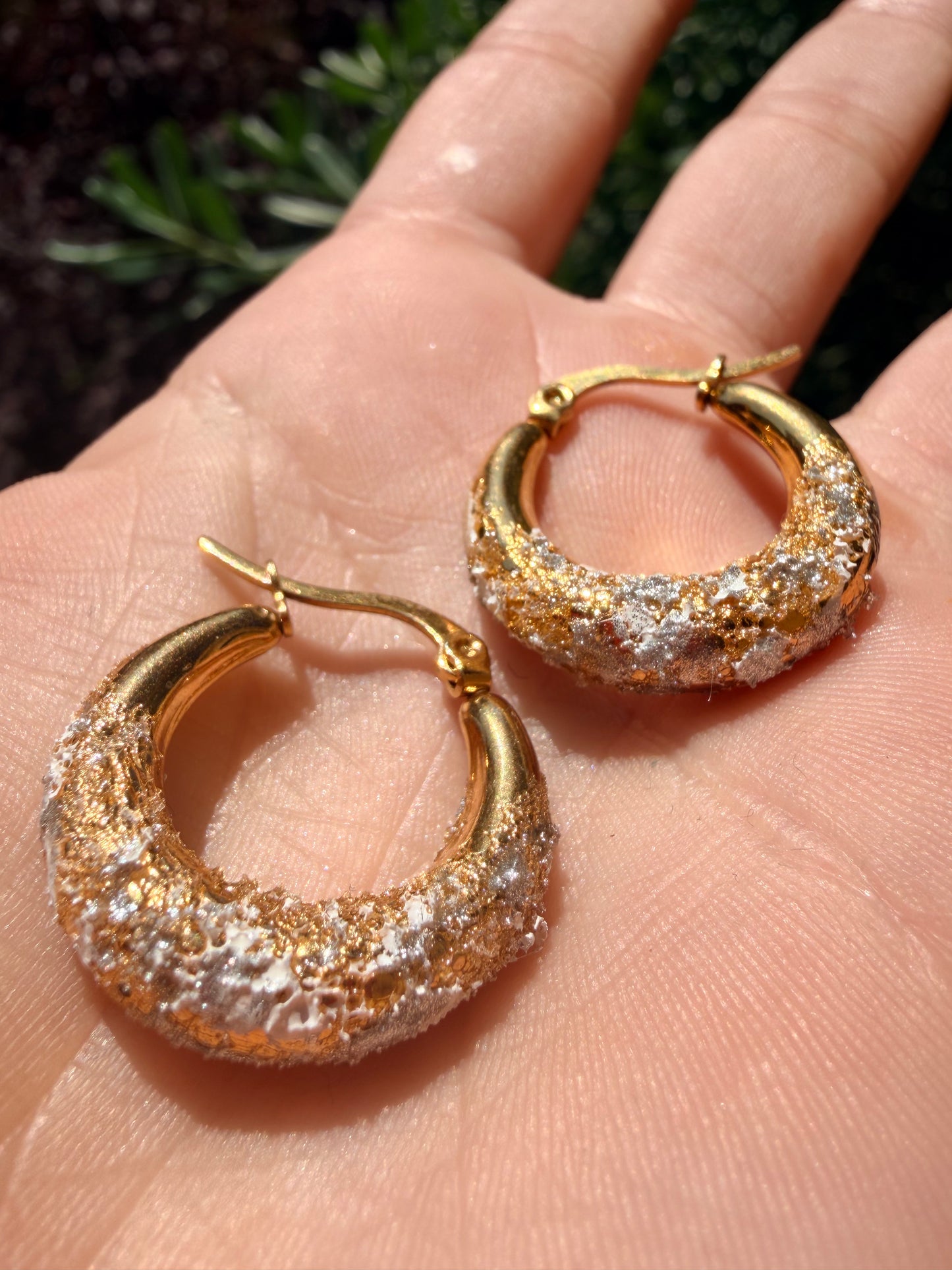 Crispy earrings - Baby Mezzaluna
