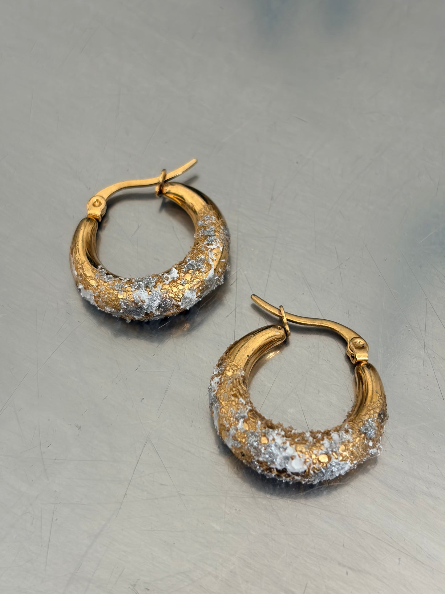 Crispy earrings - Baby Mezzaluna