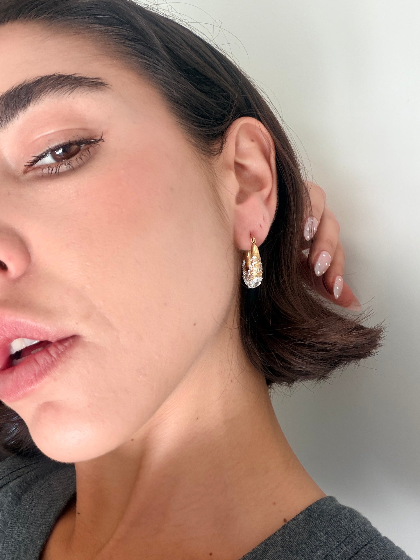 Crispy earrings - Baby Mezzaluna