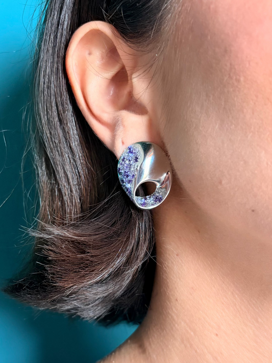 Crispy earrings - VIOLET