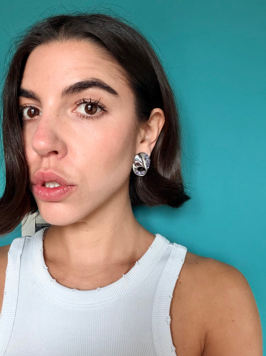 Crispy earrings - VIOLET