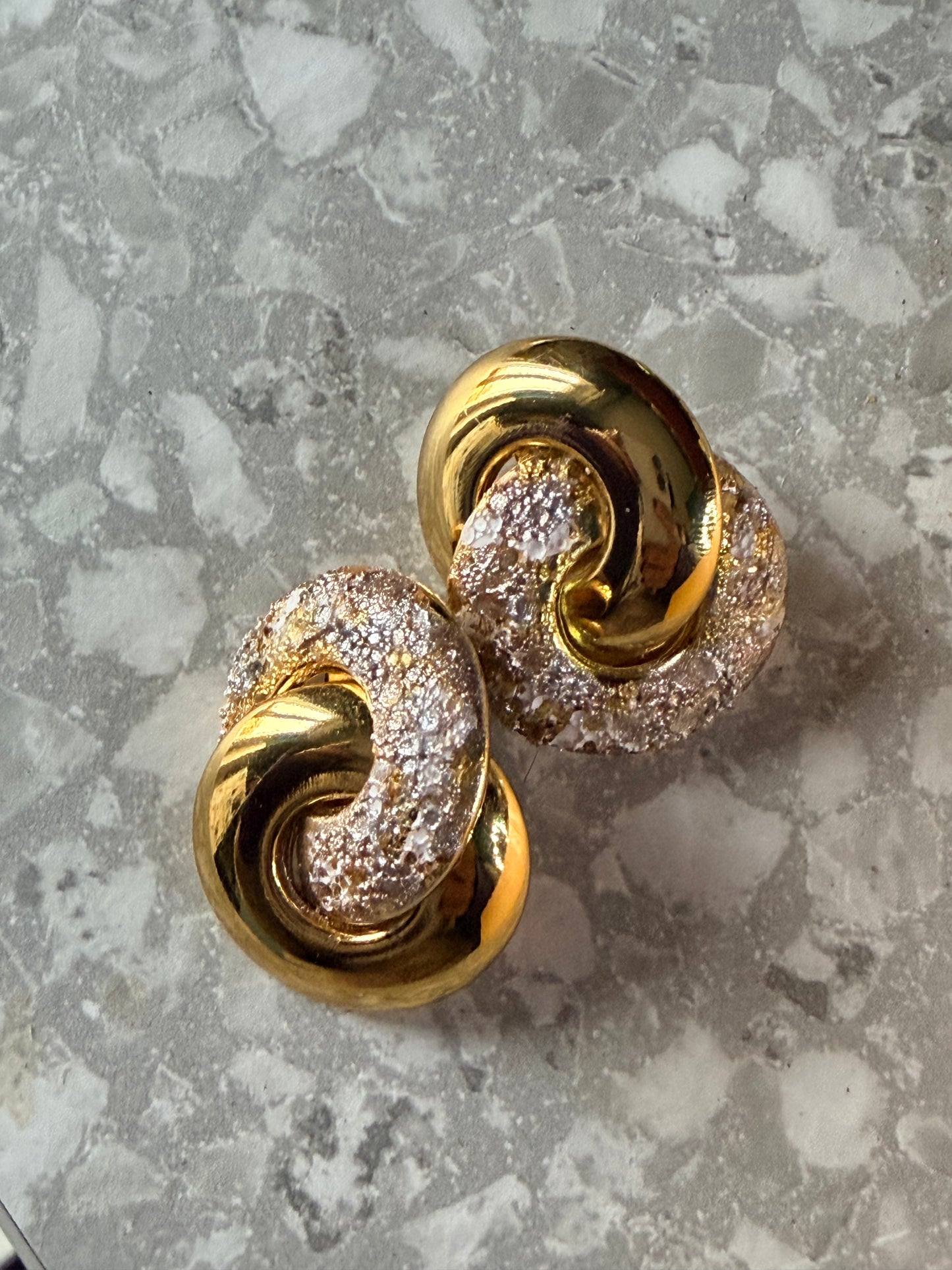 Crispy earrings - WHITE DOUBLE