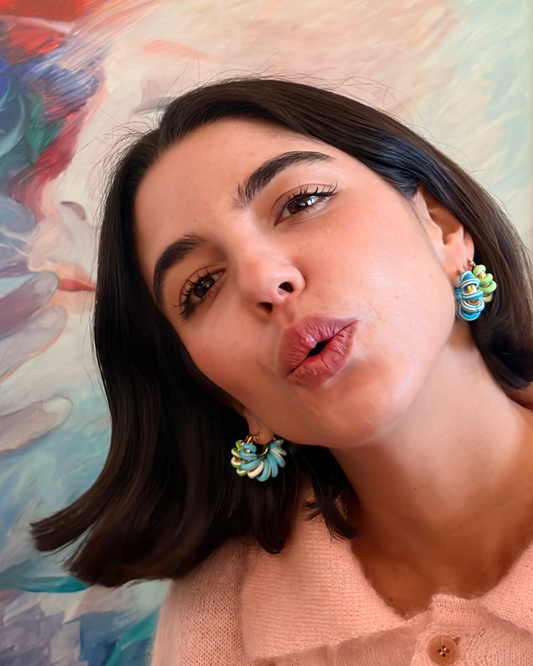 Orecchino The Small Vermetto  - Verde chiaro