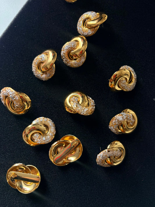 Crispy earrings - WHITE DOUBLE