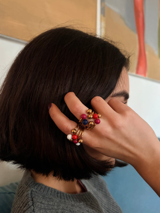 Colorini ring - MAGENTA