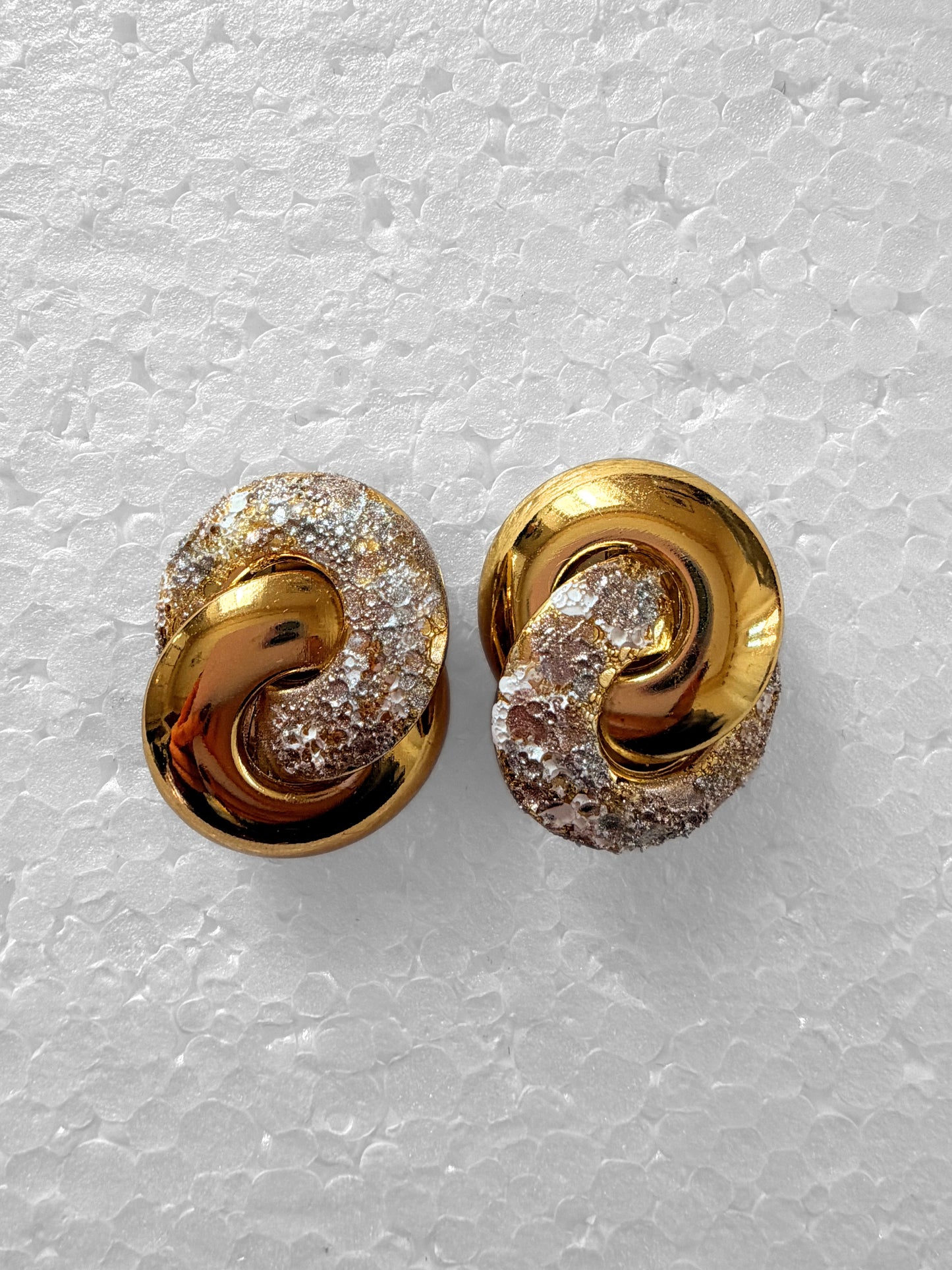 Crispy earrings - WHITE DOUBLE